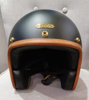 casque jet hedonist stable black casque moto retro en carbone