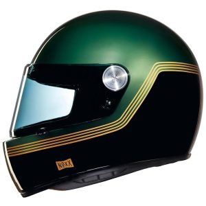 Casque intégral Nexx XG100 RACER MOTODROME Green casque vintage triumph