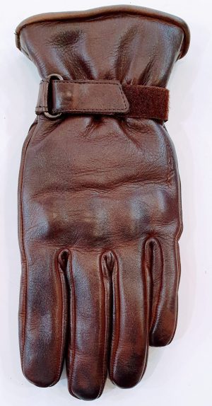 gants moto homologué femme hiver cuir marron vintage urbain