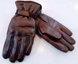 gants moto homologué femme hiver cuir marron vintage urbain