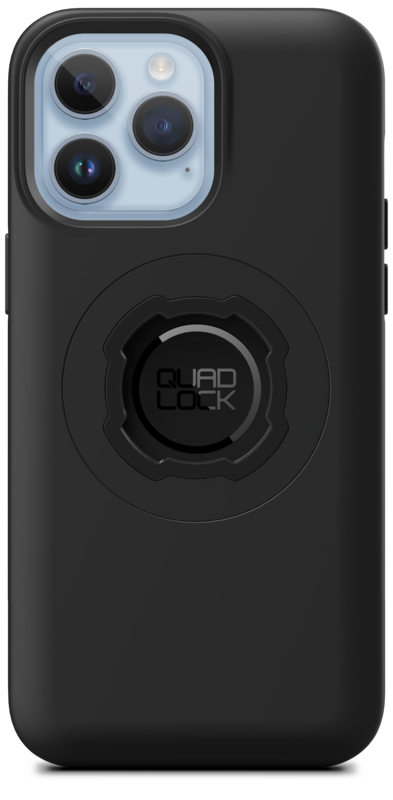 Support Moto Quad Lock Avec Amortisseur Vibrations - Pour Fourche, Coque MAG IPhone 16 Pro, Fixation Sécurisée
