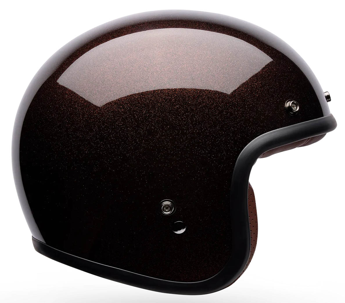 casque-bell-custom-500-flake-rootbeer-jet-paillettes-marron-moto-scooter-vintage-Elmo-Paris