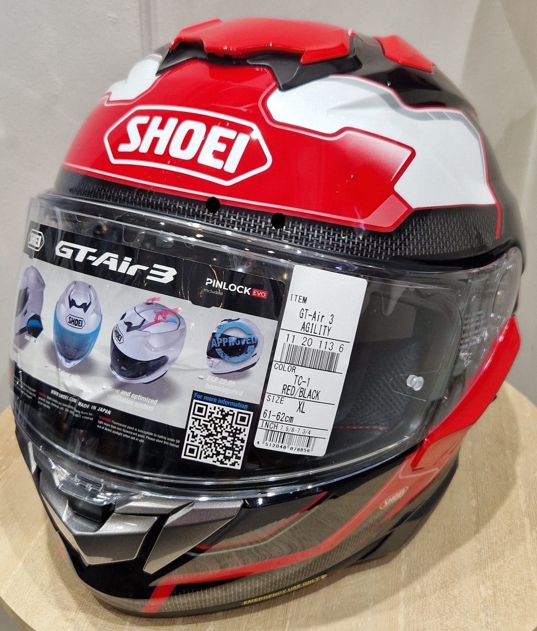 casque-integral-shoei-GT-AIR-3-AGILITY-TC1-casque-moto-route-confortable-rouge-elmo
